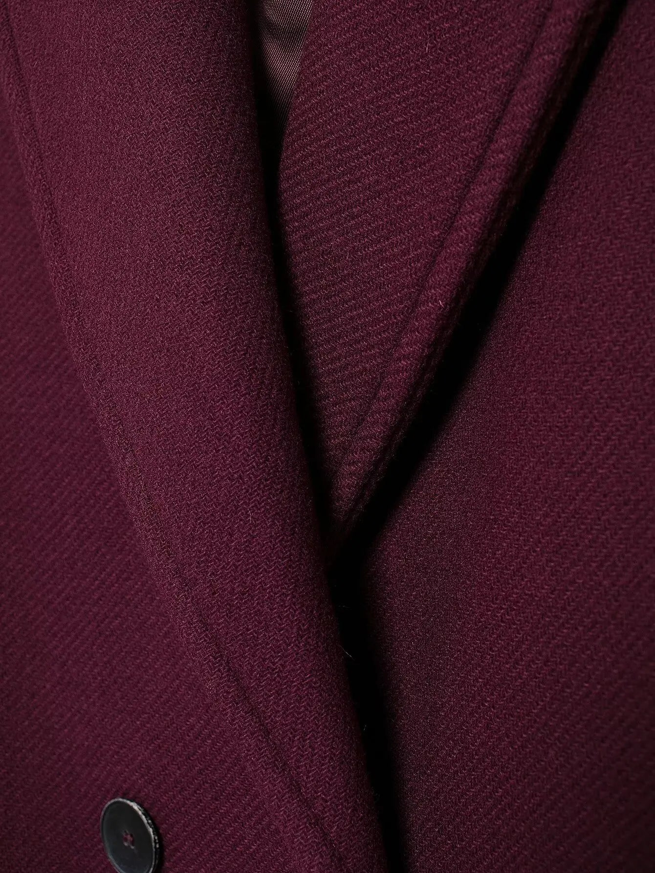 TRAFZA  Burgundy Woolen Coat
