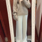 Wool Knitted Wide-leg Trousers