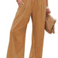Women's casual pants with drawstring