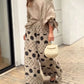 Polka Dot Printed Pants & Top Set