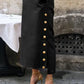 Yeezzi Split-Side Buttoned Dress
