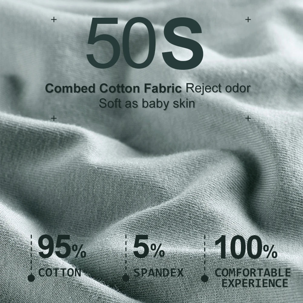 5PCS/Set High Waist Pure Cotton Panties