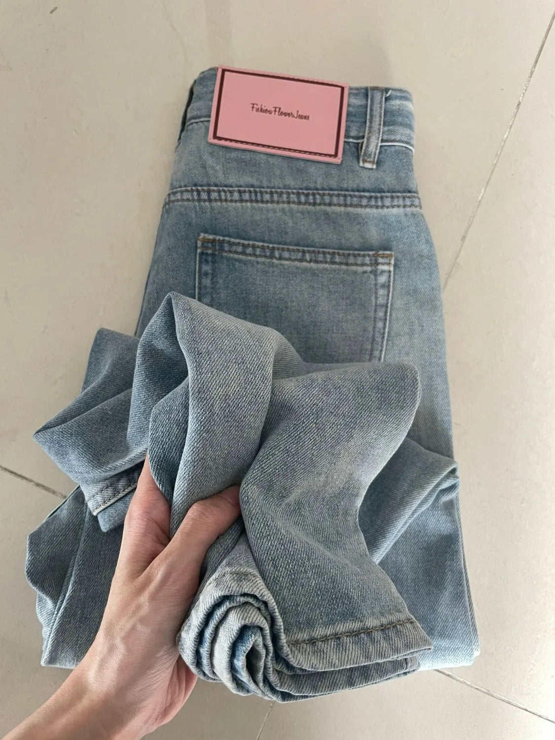 Wide Leg Baggy Denim Jeans