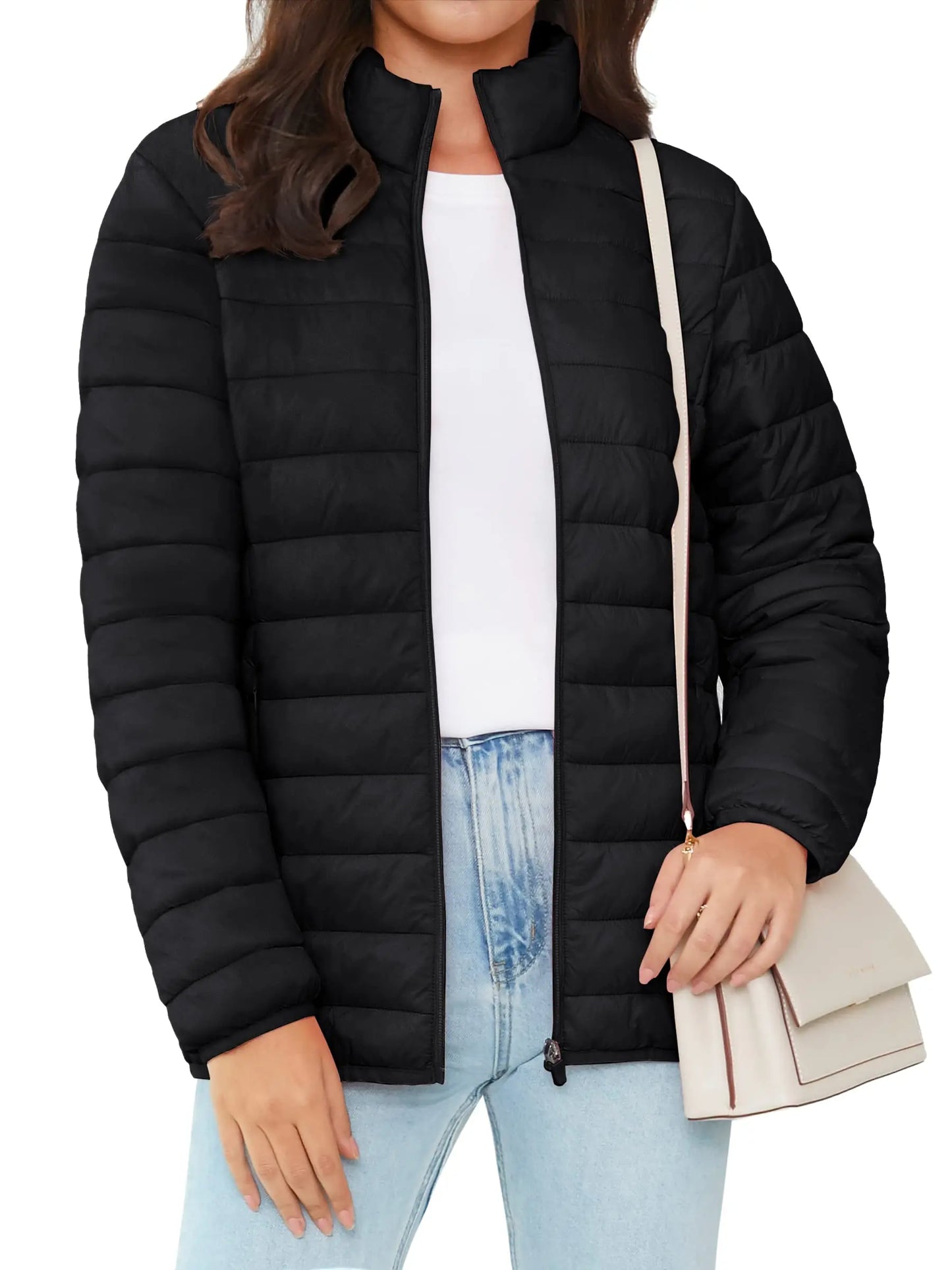 Full Zip Up Puffer Jacket