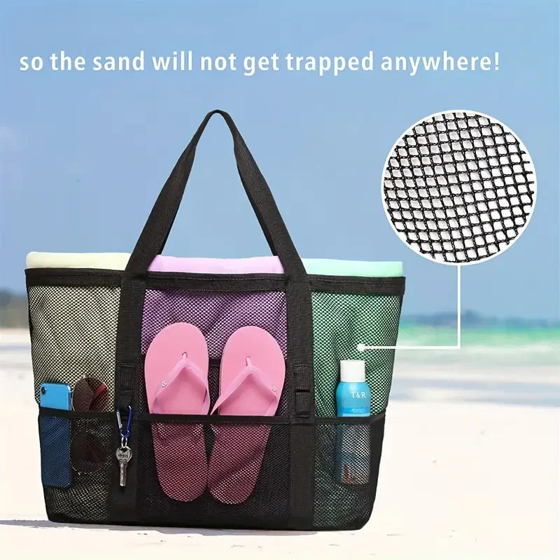 Large Capacity Mesh Beach Tote