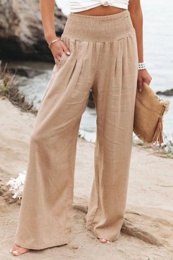Women's casual pants with drawstring