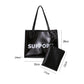 Clear PVC Tote Handbag with Zipper Pouch – Large Capacity
