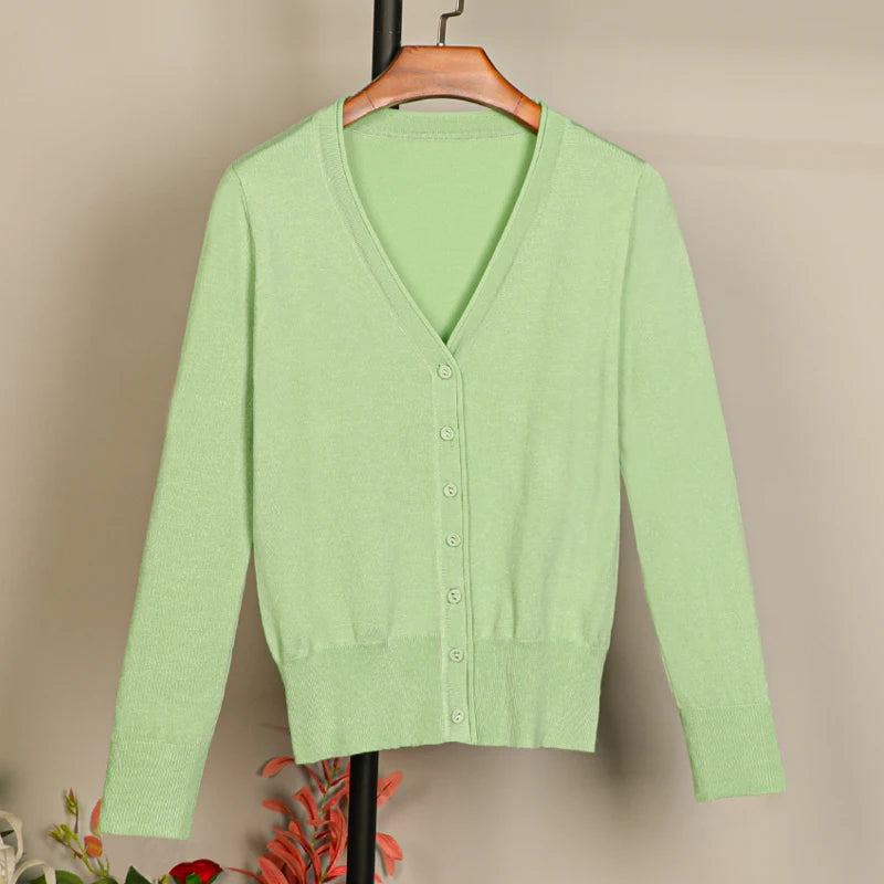 Long Sleeve Cropped Cardigan