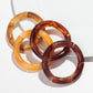 4PCS/Set Amber Bamboo Bangles