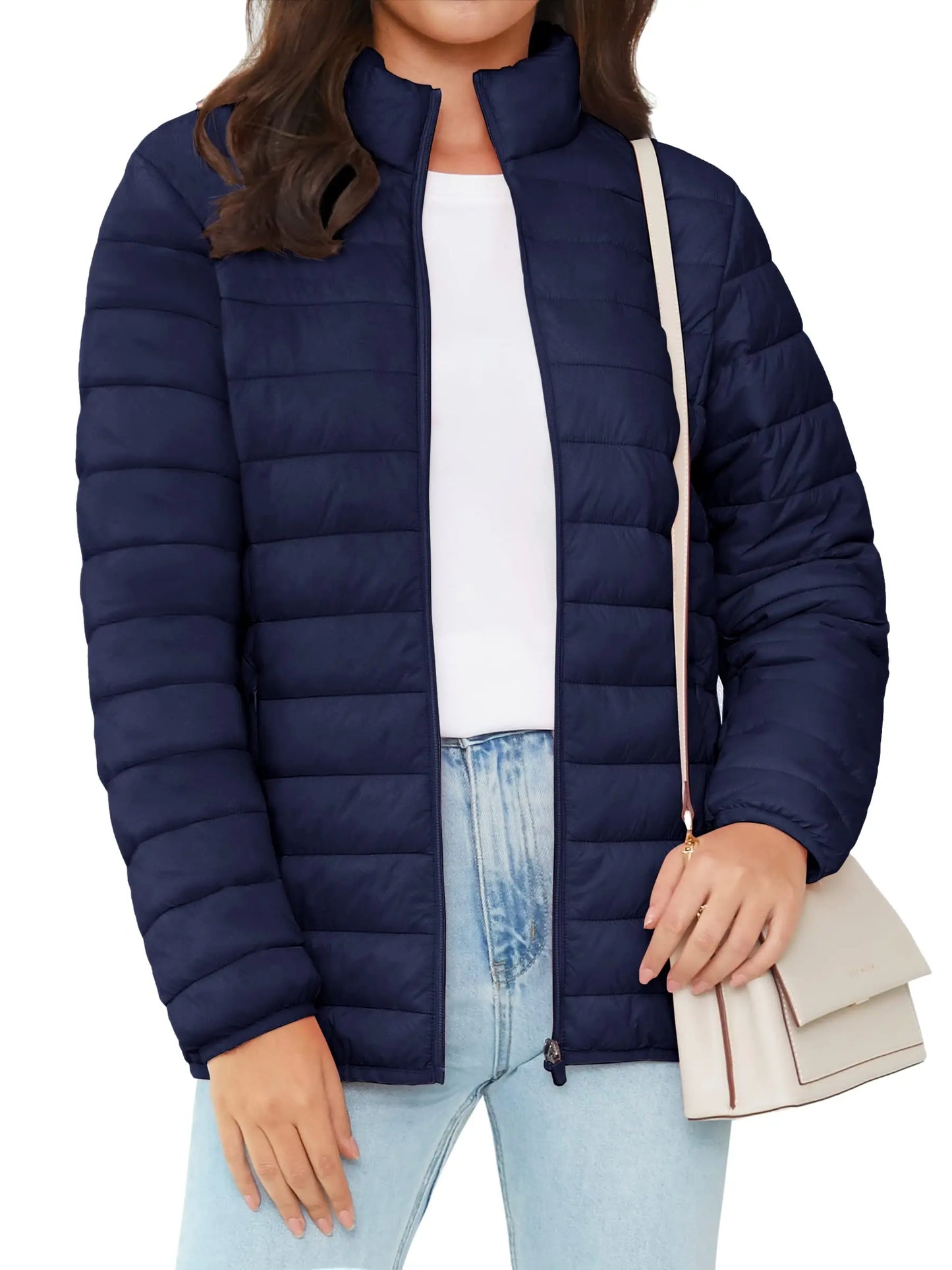 Full Zip Up Puffer Jacket