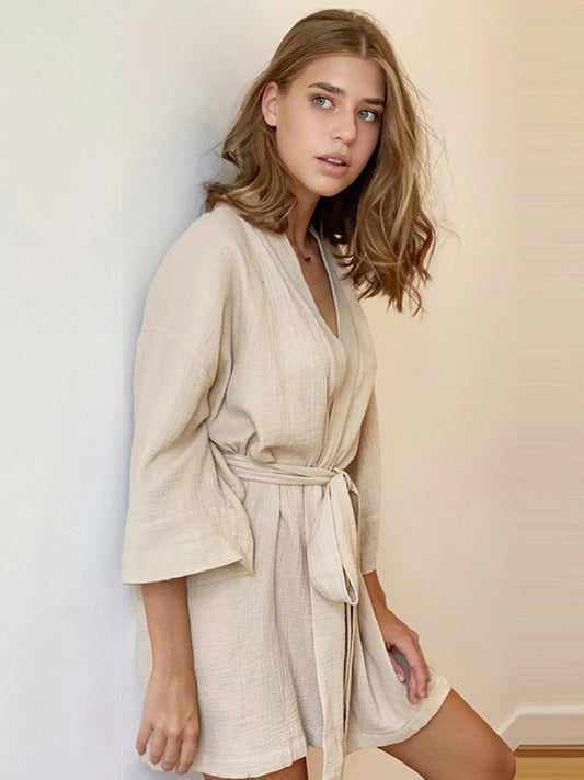 Mozuleva Cotton Short Robe