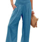 Women's casual pants with drawstring