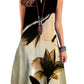 Cross-border V-neck Sleeveless Medium Length Dress
