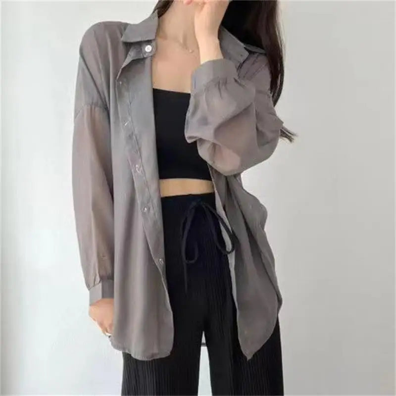 Women’s 7-Color Sheer Sun-Proof Summer Tops