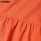 Plus Size VONDA Bohemian Sundress