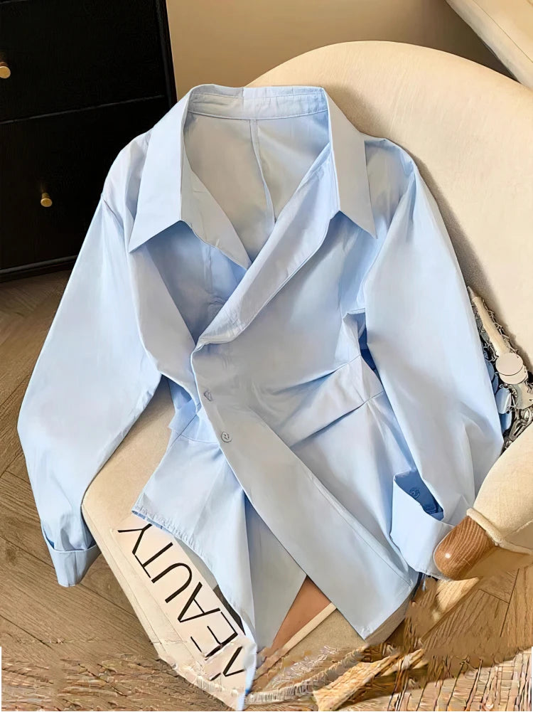 Designer Long Sleeve Tunic Blouse