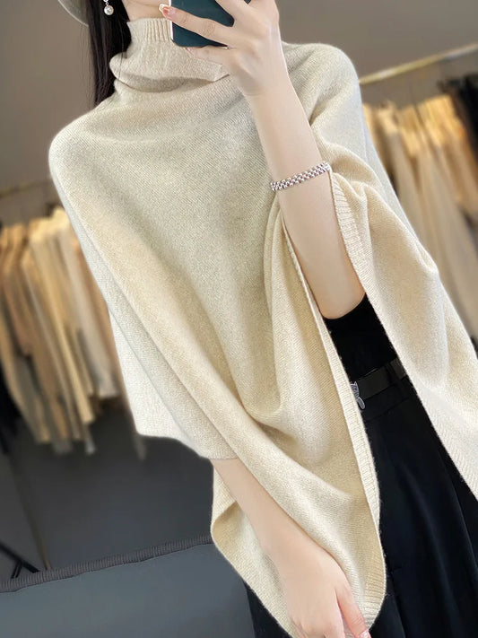 100% Merino Wool Sweater Shawl