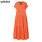 Plus Size VONDA Bohemian Sundress