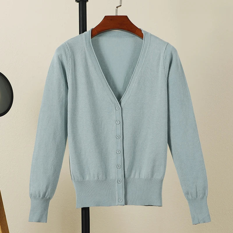 Long Sleeve Cropped Cardigan