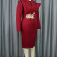 Elegant Long Sleeves with Lace Appliques Sheath