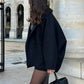 Oblique Button Loose Jacket / Coat
