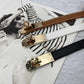 Luxury Adjustable Thin PU Leather Belt with Metal Buckle
