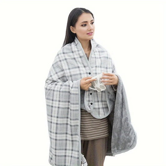 Flannel Blanket Shawl