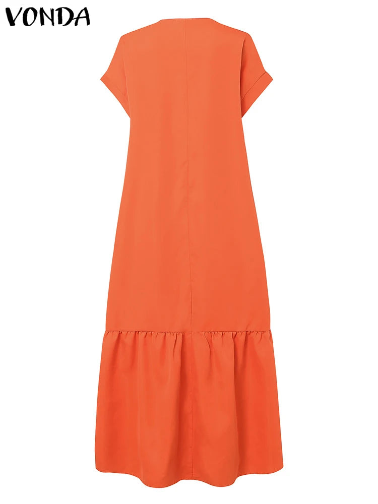 Plus Size VONDA Bohemian Sundress