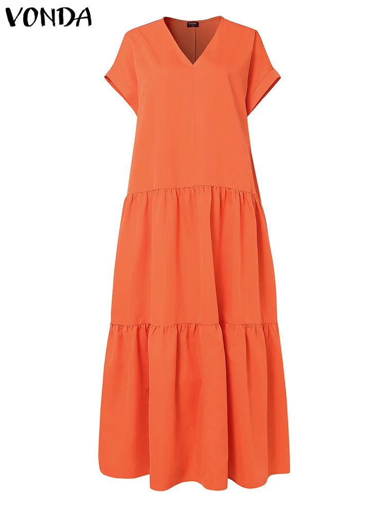 Plus Size VONDA Bohemian Sundress