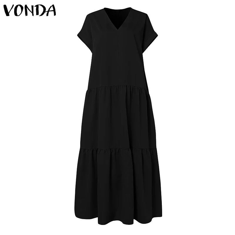 Plus Size VONDA Bohemian Sundress