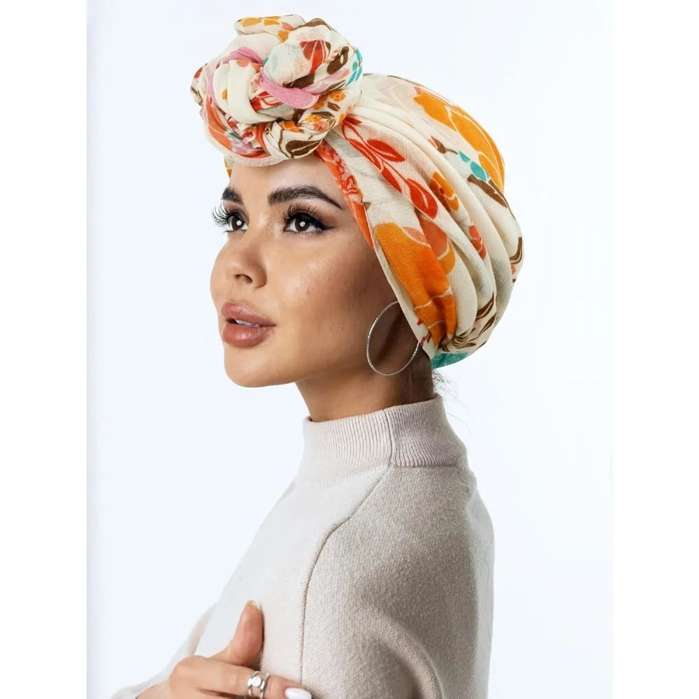 Lightweight Cotton Floral Print Women’s Scarf