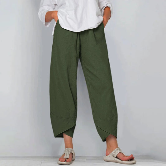 Cotton Linen Harem Pants