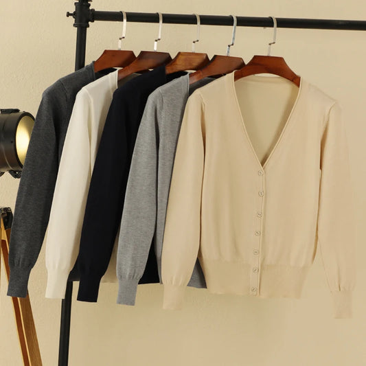 Long Sleeve Cropped Cardigan