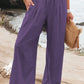 Women's casual pants with drawstring