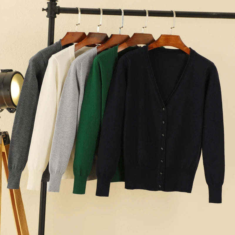Long Sleeve Cropped Cardigan