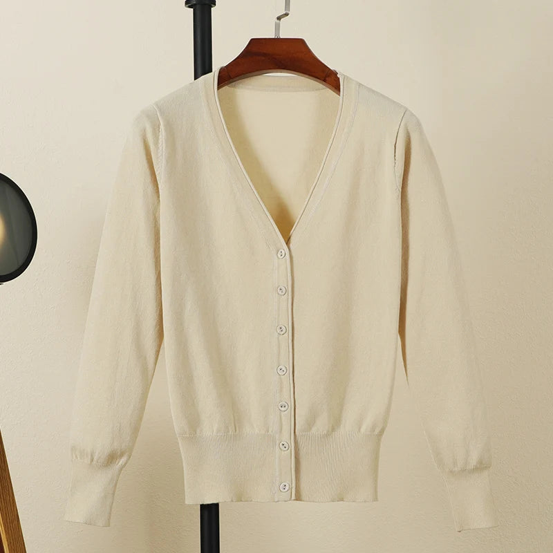Long Sleeve Cropped Cardigan