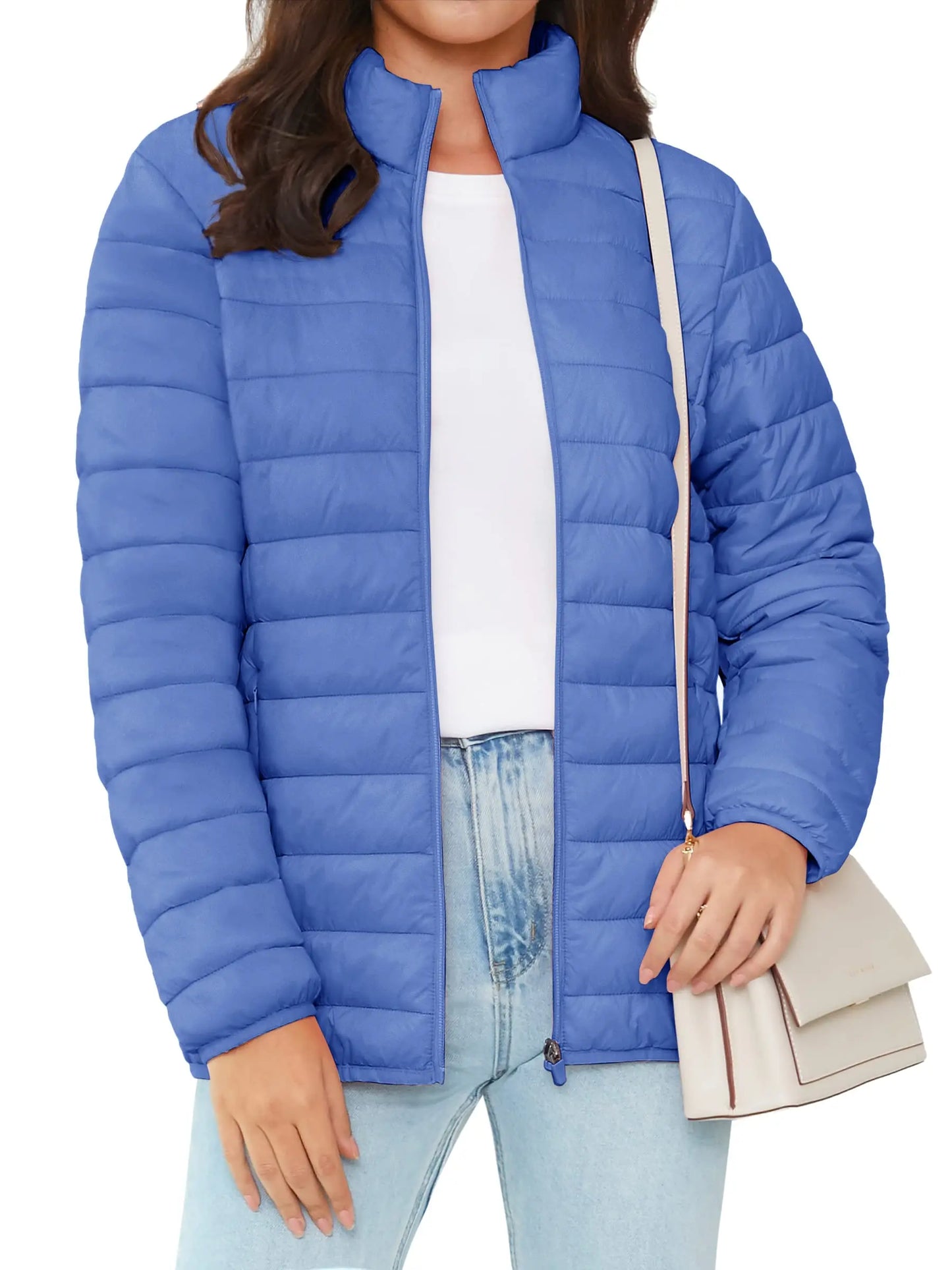 Full Zip Up Puffer Jacket