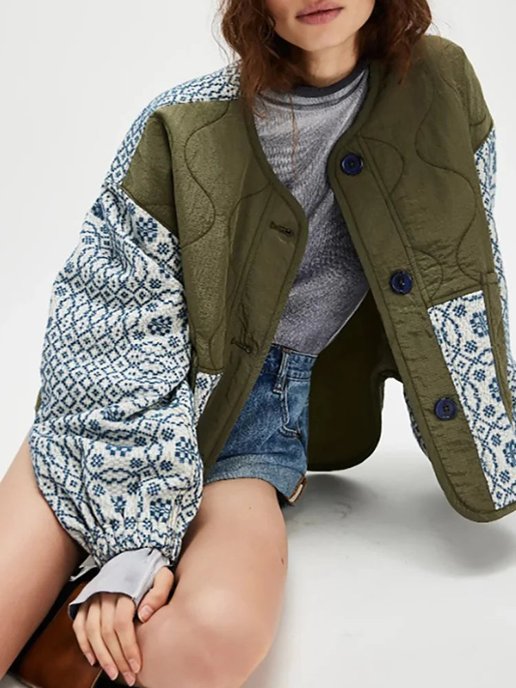 Autumn Floral Printed Jacket