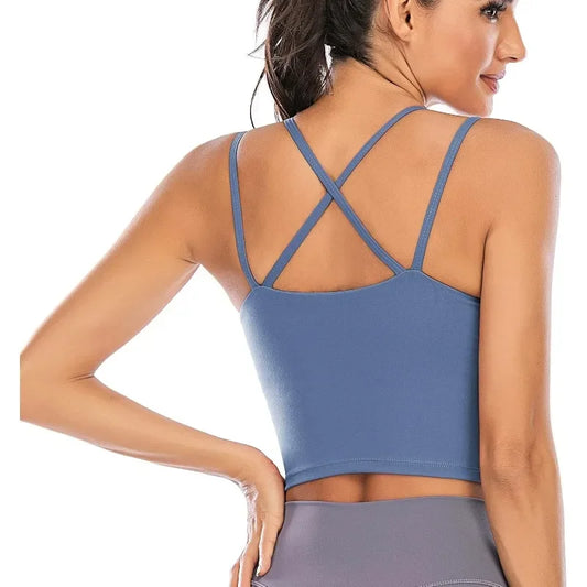 Women’s Padded Sports Bra Crop Top