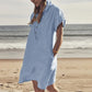 Plus Size Summer Cotton and Linen Dress