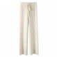 Wool Knitted Wide-leg Trousers