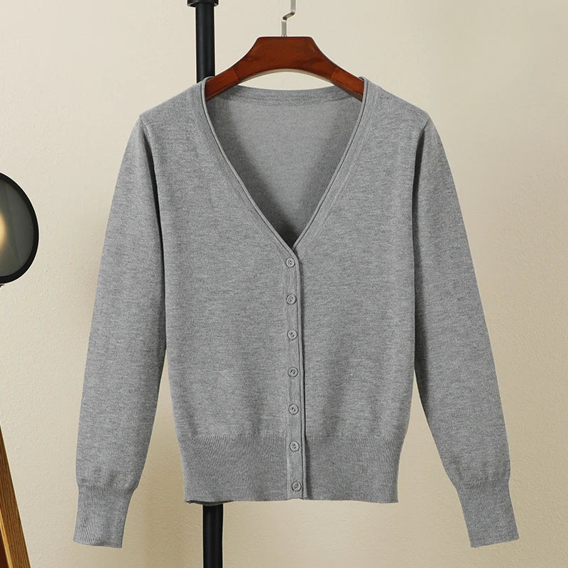 Long Sleeve Cropped Cardigan