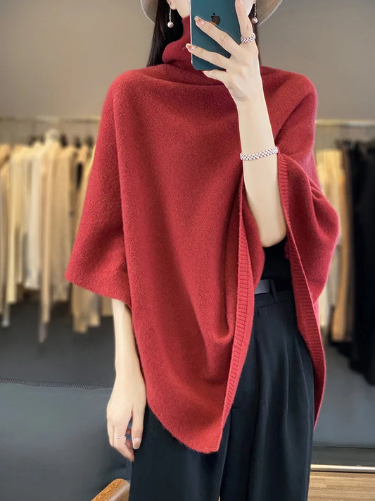 100% Merino Wool Sweater Shawl