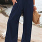 Women's casual pants with drawstring