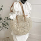 Round Straw Woman's Summer Handbag