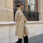 Khaki Belted Short Trench Coat