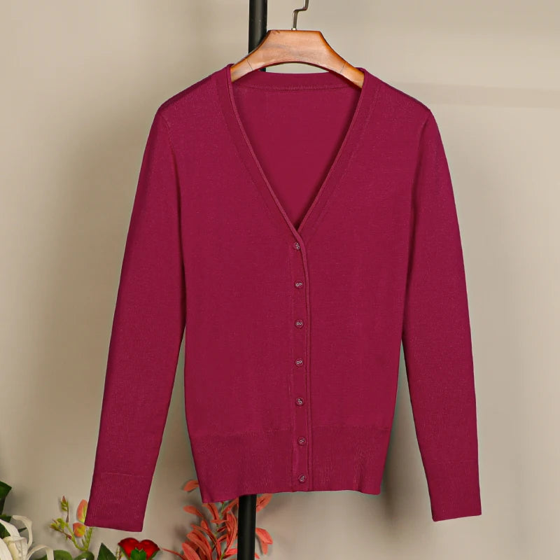 Long Sleeve Cropped Cardigan