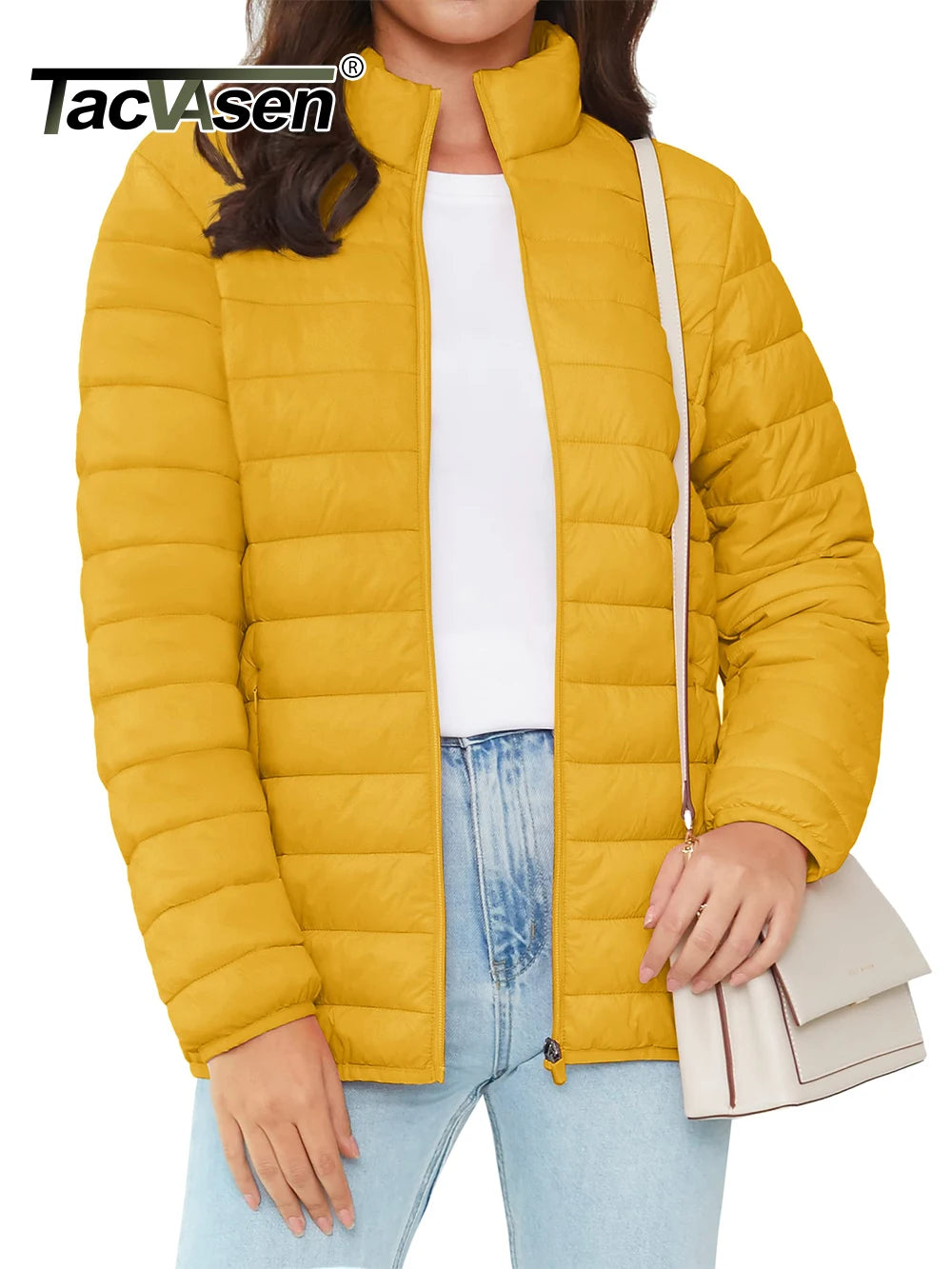 Full Zip Up Puffer Jacket