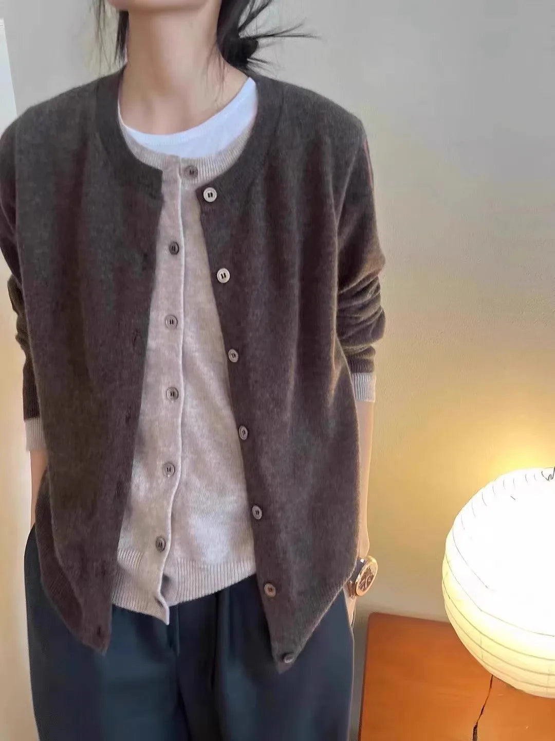 100% pure cashmere sweater cardigan