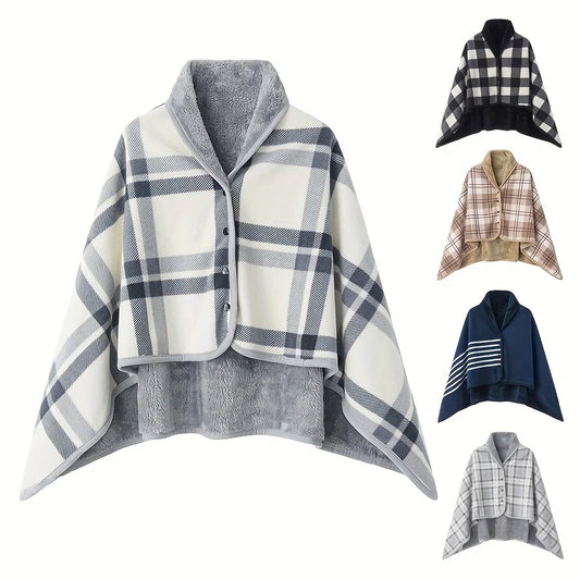 Flannel Blanket Shawl